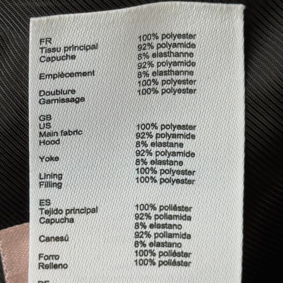 Maje Quilted Sherpa Puffer Coat Jacket Ecru Black Size 1 US 2-4 - Picture 9 of 12